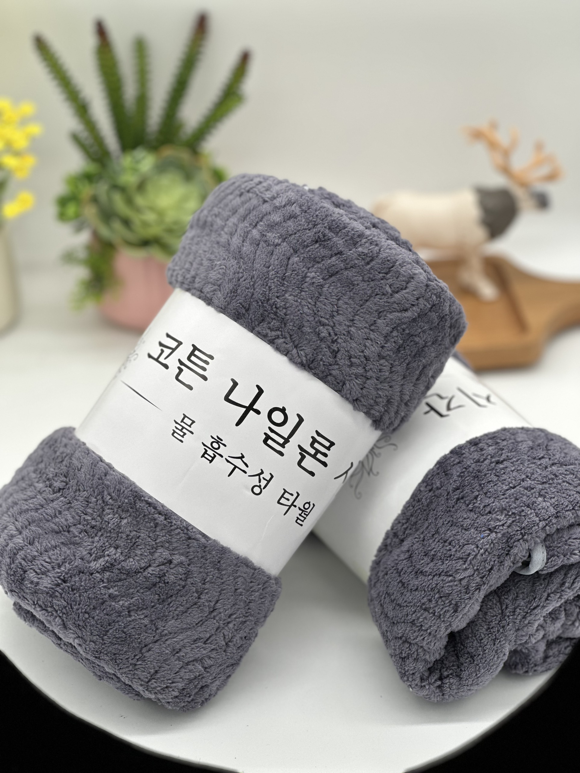 Khăn tắm lông cừu, hạt gạo, KT 50x100cm