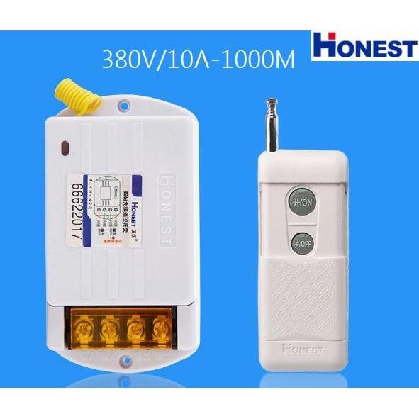 Công tắc điều khiển từ xa máy bơm, động cơ công suất lớn Honest HT-6380KG-1 (380V/10A-1000M)