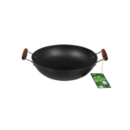 Chảo Saute Pan steel deep piety nitriding green Cook GCW01 available on all kinds of kitchen