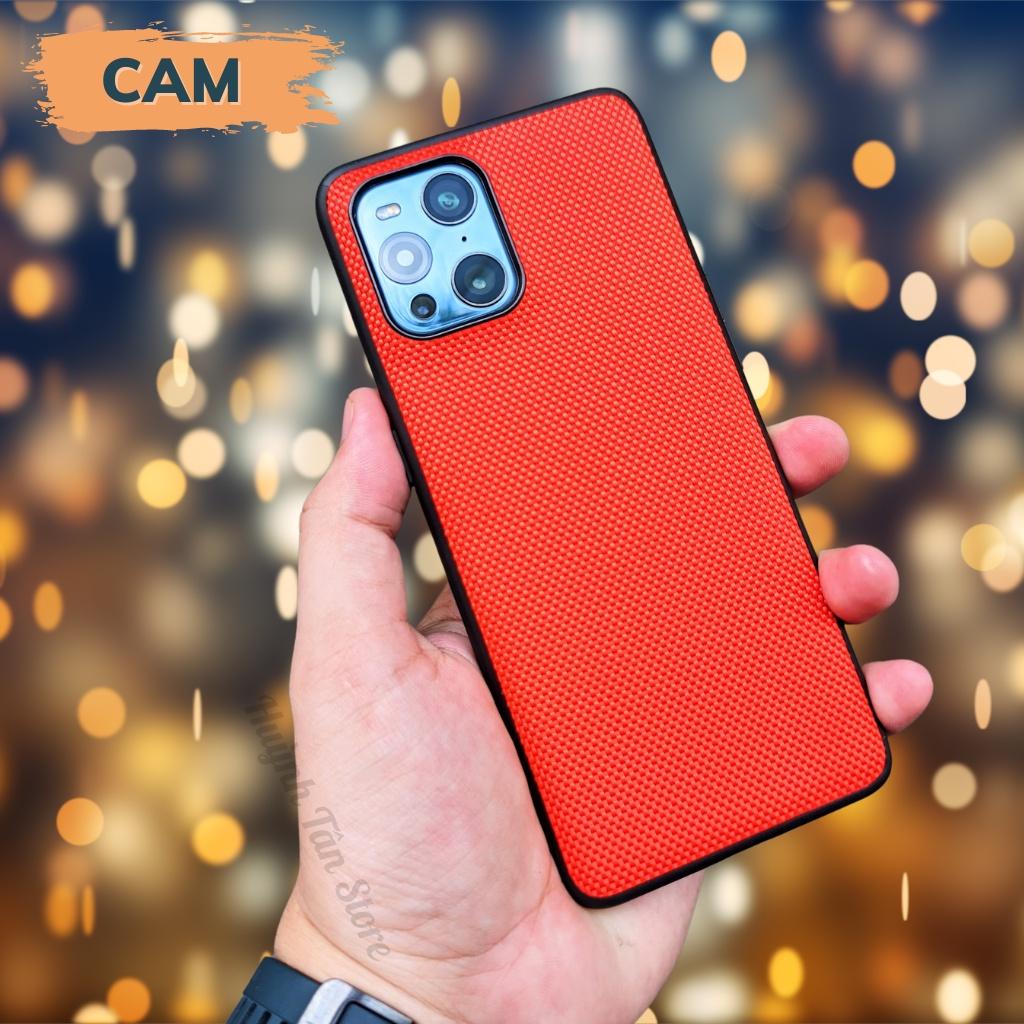 Ốp lưng find x3 x3 pro x5 pro vân VẢI NYLON nhiều màu chống bám vân tay bảo vệ camera phụ kiện huỳnh tân store