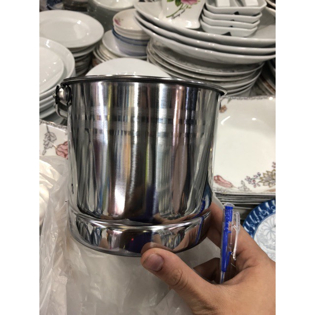 Xô đựng đá 1.0 lít 100% inox( không bao gồm kẹp gắp)..