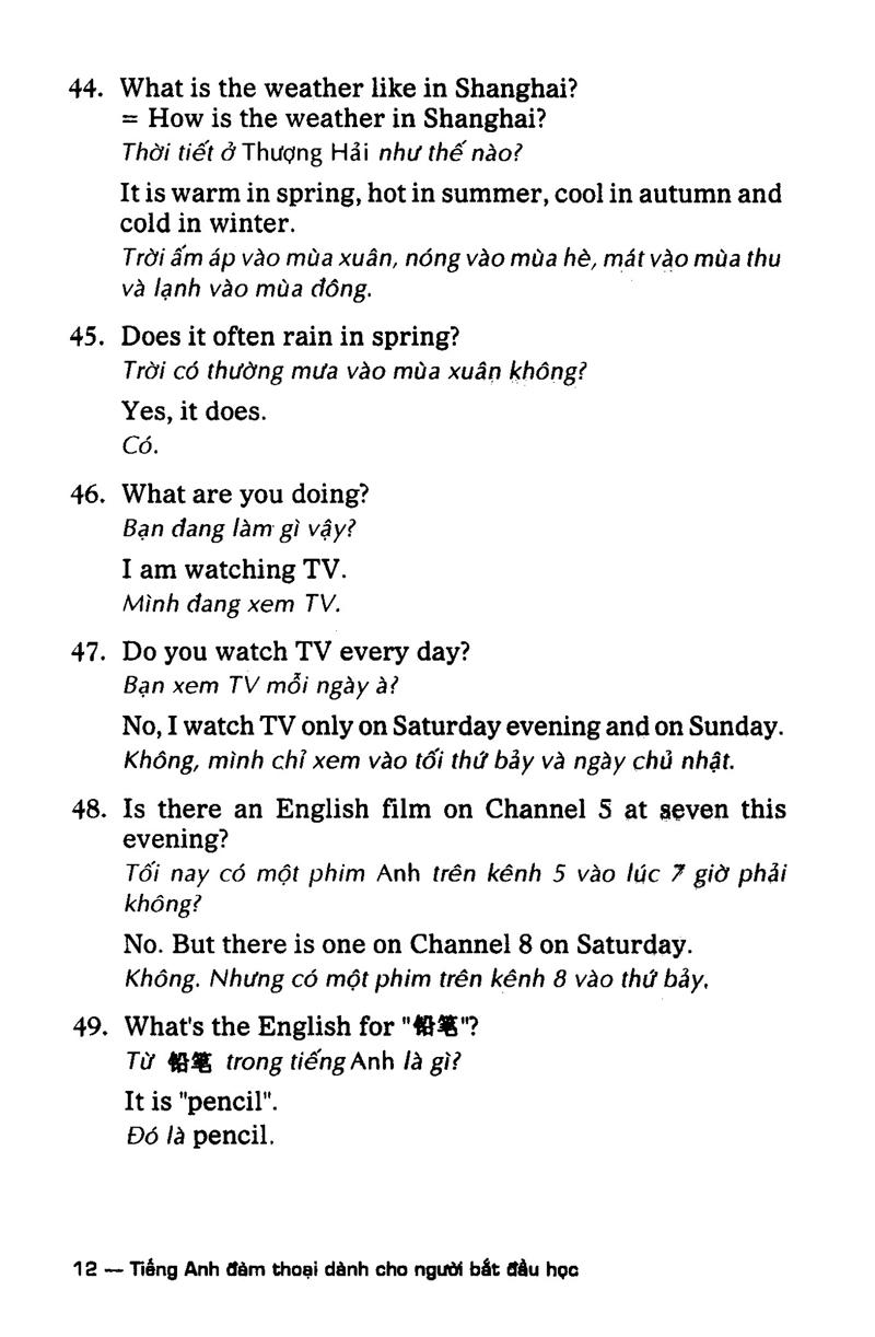 Tiếng Anh Đàm Thoại Dành Cho Người Bắt Đầu