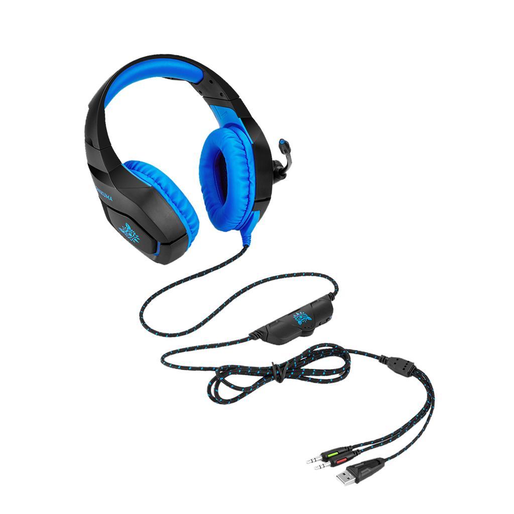 Stereo Bass Surround Gaming Headset with Mic for PC