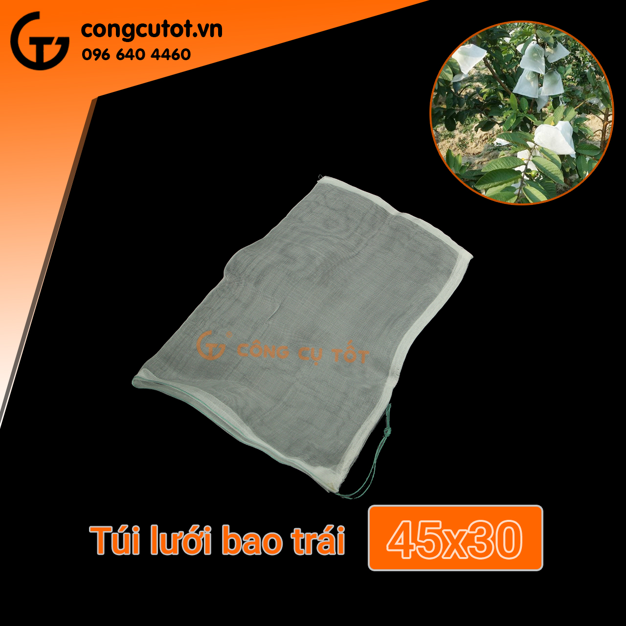 Túi lưới bao trái 45x30cm