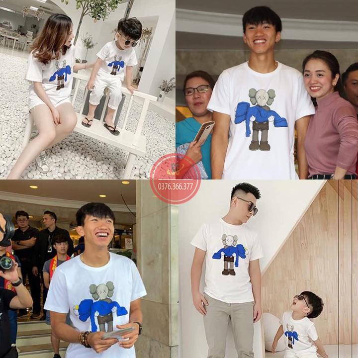 Áo Gia Đình HOT TREND KAW - màu trắng GD325T