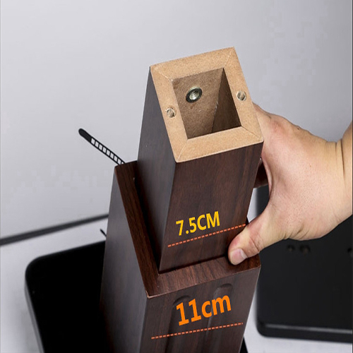 CHÂN ĐỂ LOA BẰNG GỖ CAO CẤP 70x23cm CÓ THỂ ĐIỀU CHỈNH ĐỘ CAO LÊN XUỐNG