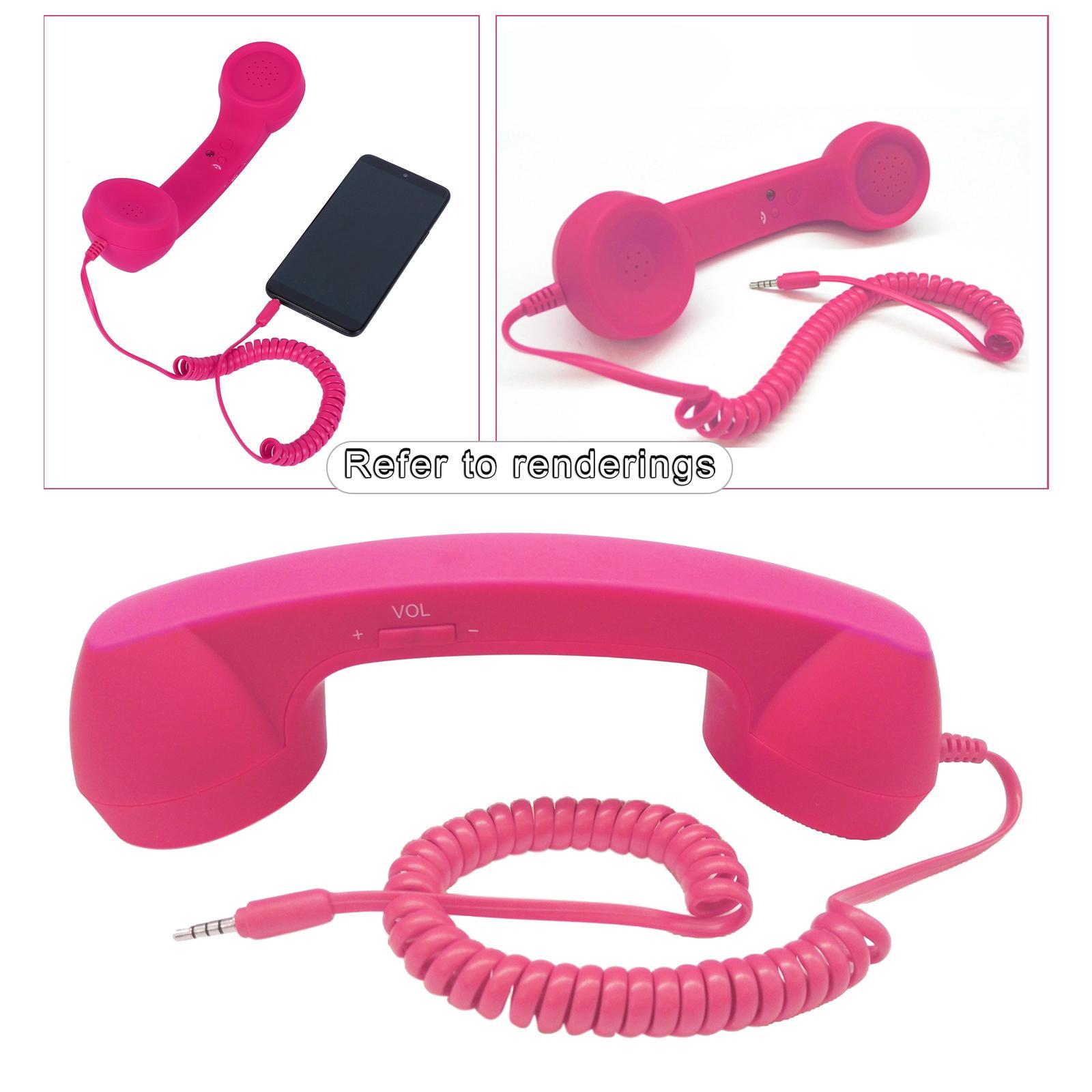 2-3pack Retro Telephone Handset 3.5mm Classic Mini for iPhone iPad Mobile Phones