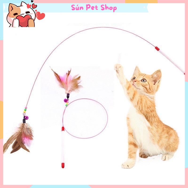 Đồ chơi cho mèo - Gậy cần câu cá cho mèo cưng