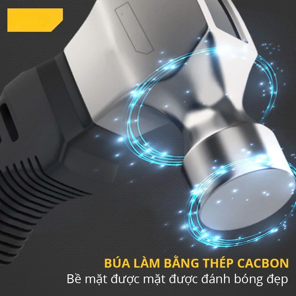 Búa Lùn Nguyên Khối - Đóng Đinh, Nhổ Đinh Dễ Dàng, Tiện Dụng - Nhỏ Gọn, Tay Cầm Bọc Cao Su - DL441008