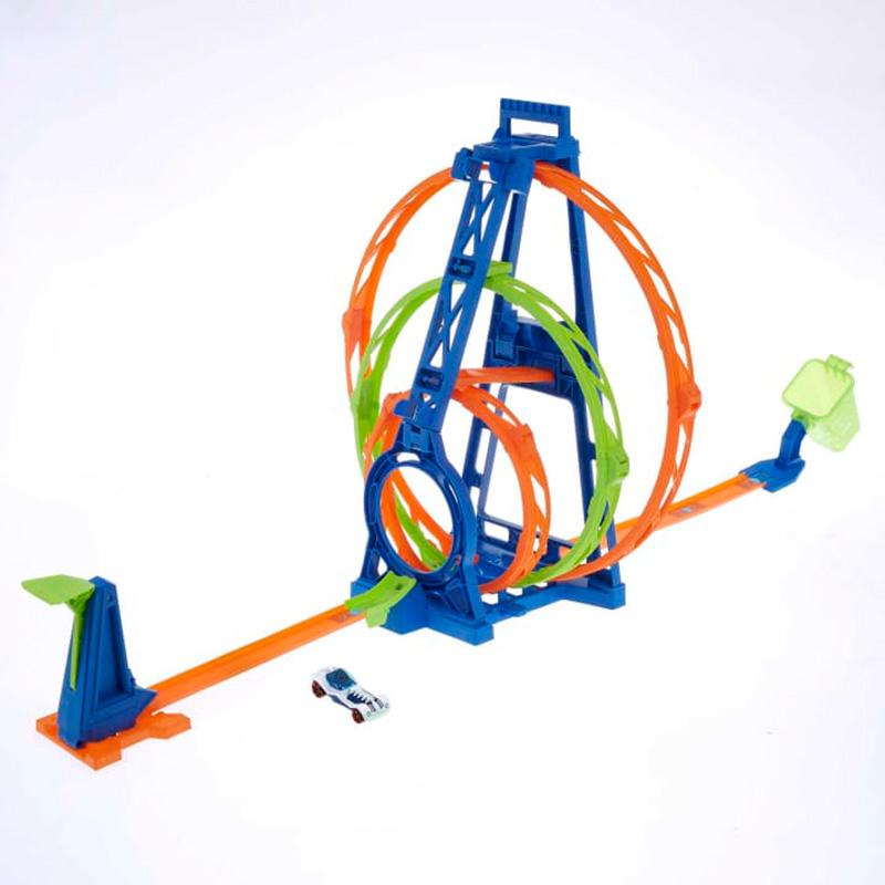 Đồ Chơi Bộ Đường Đua Hot Wheels Vòng Xoay Kì Diệu HMX37