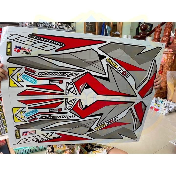 Tem xe winner x đỏ đen