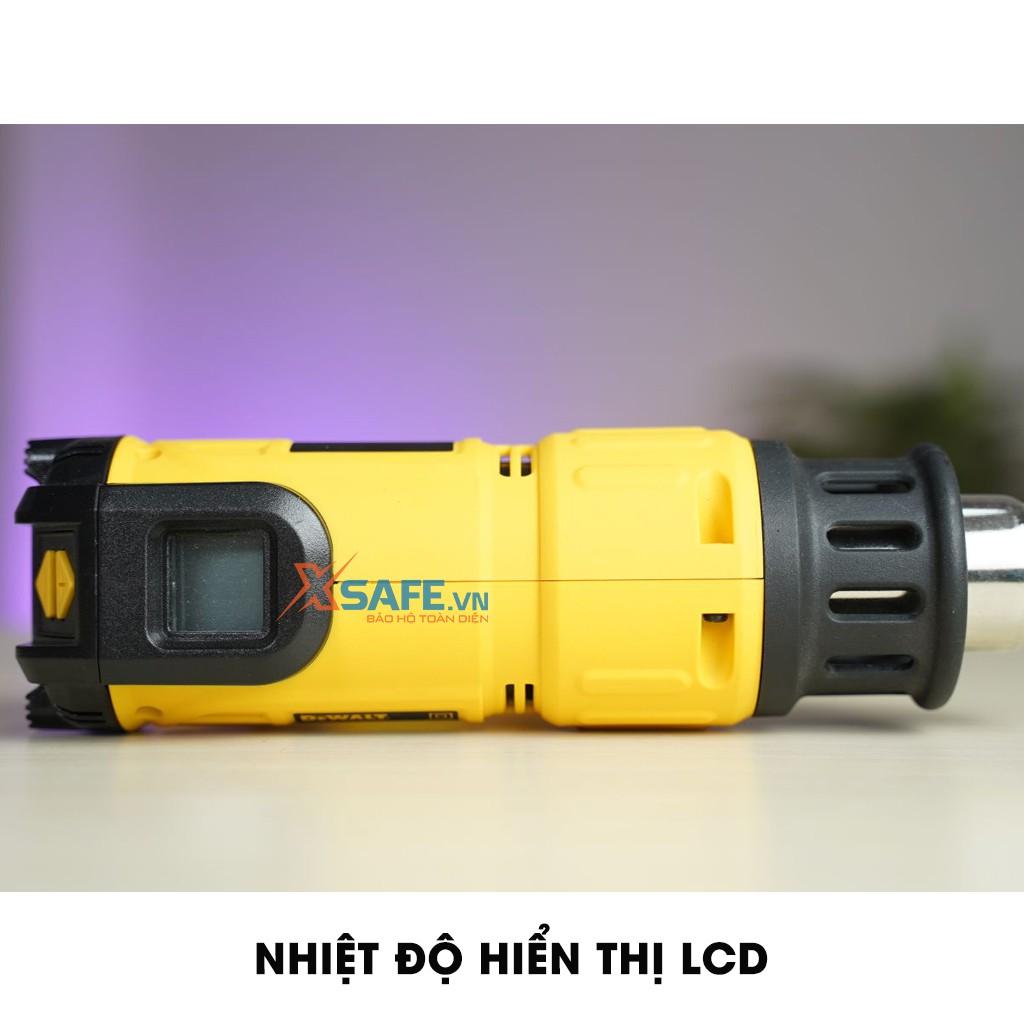 Máy khò nhiệt thổi hơi nóng Dewalt D26414-B1 có màn LCD - Chính hãng