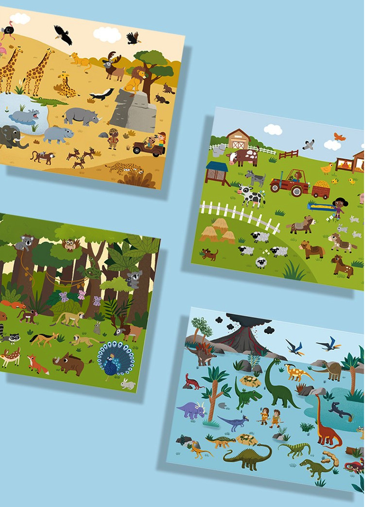 Reusable Sticker - sticker dán đi dán lại nhiều lần Mideer