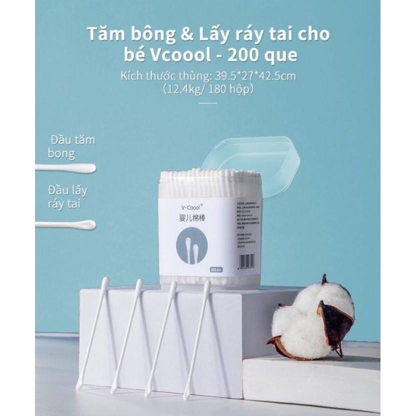 Tăm bông trẻ em Vcool, lõi giấy an toàn