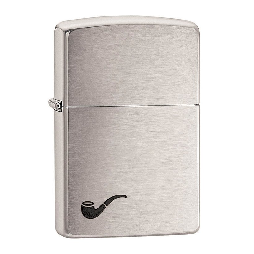 Bật Lửa Zippo Brushed Chrome Pipe