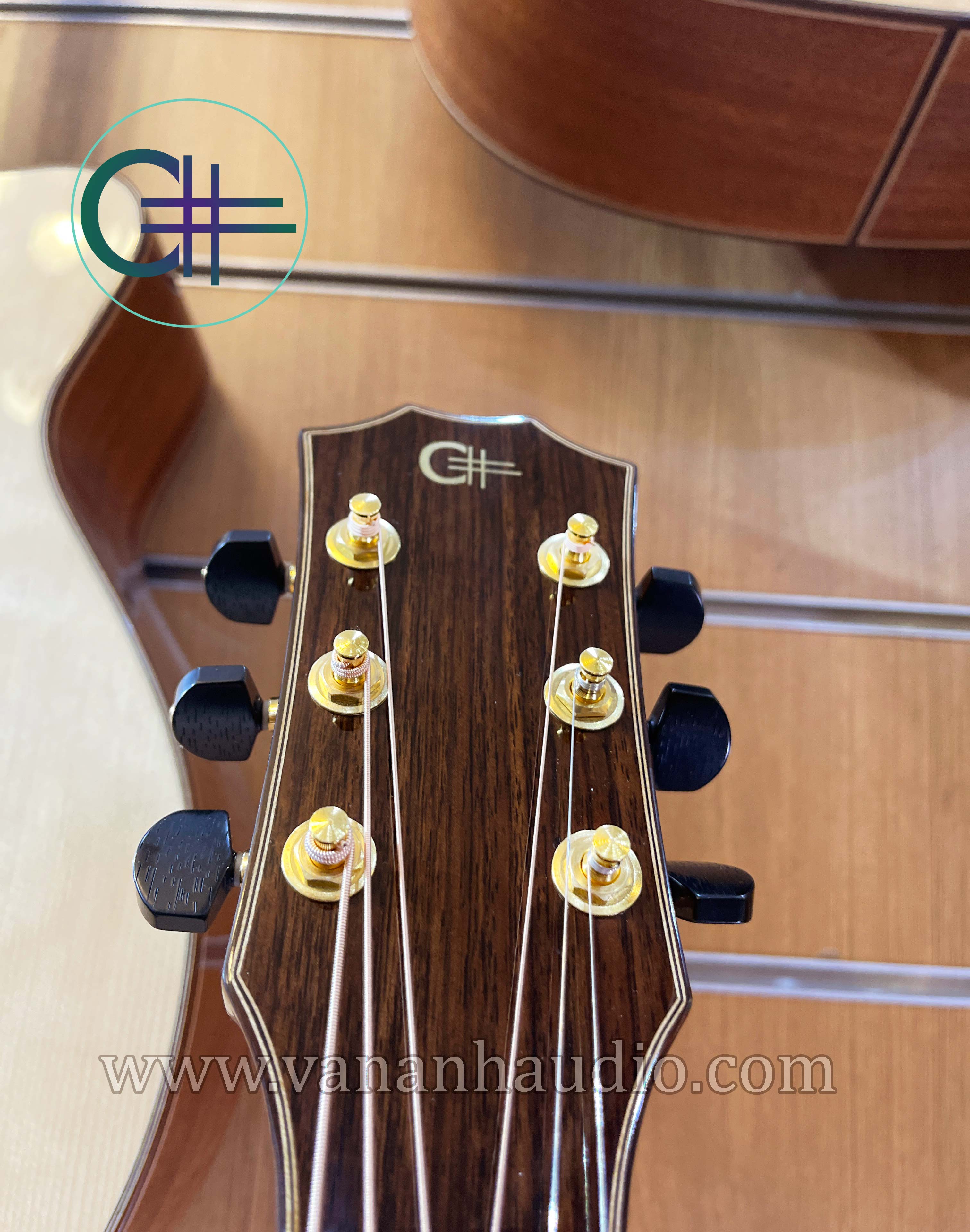 Đàn Guitar C# Acoustic Handmade  Custom CL2022 Khảm Trai