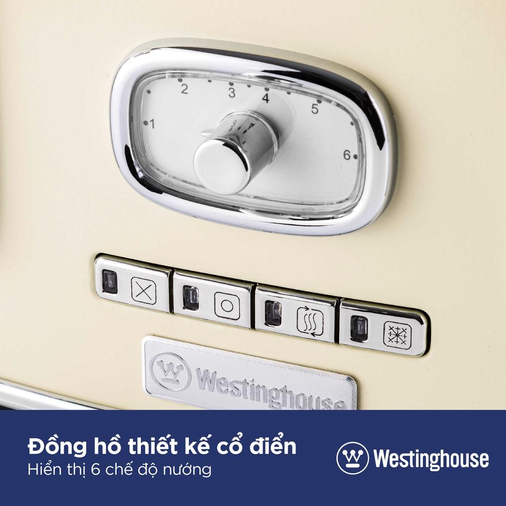 Máy Nướng Bánh Mì Sandwich 4 Lát Westinghouse WKTTB809, 4 Khe Nướng, 6 Chế Độ Nướng, Nhập Mỹ, BH 12 Tháng