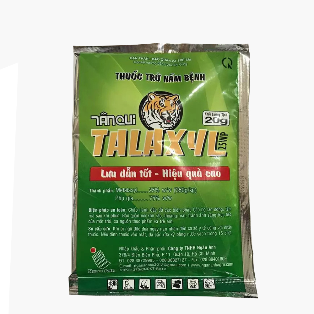 Talaxyl 25WP trừ nấm bệnh trên nhiều loại cây trồng - Gói 20gram