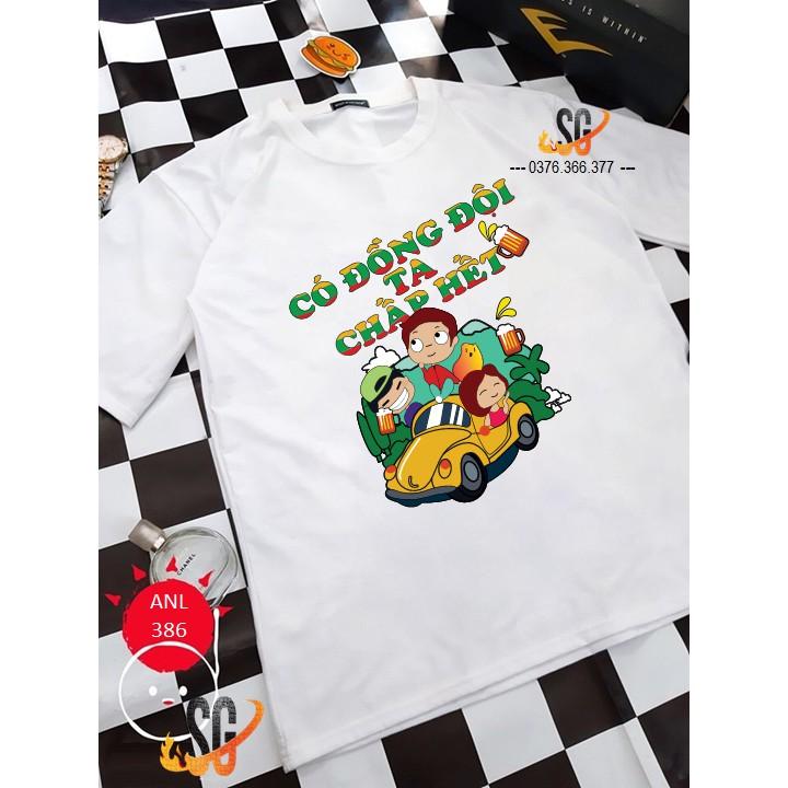 Áo Thun Có Đồng Đội - Thun Cotton - Đủ size Nam Nữ ANL386