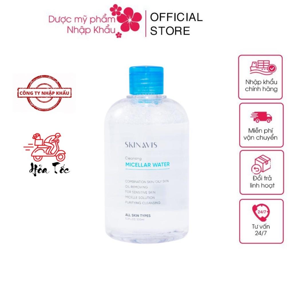 HÀNG NHẬP KHẨU - Nước Tẩy Trang Làm Sạch Sâu Skinavis Micellar Water Dạng Nước Làm Sạch Da Dịu Nhẹ Không Bóng Nhờn