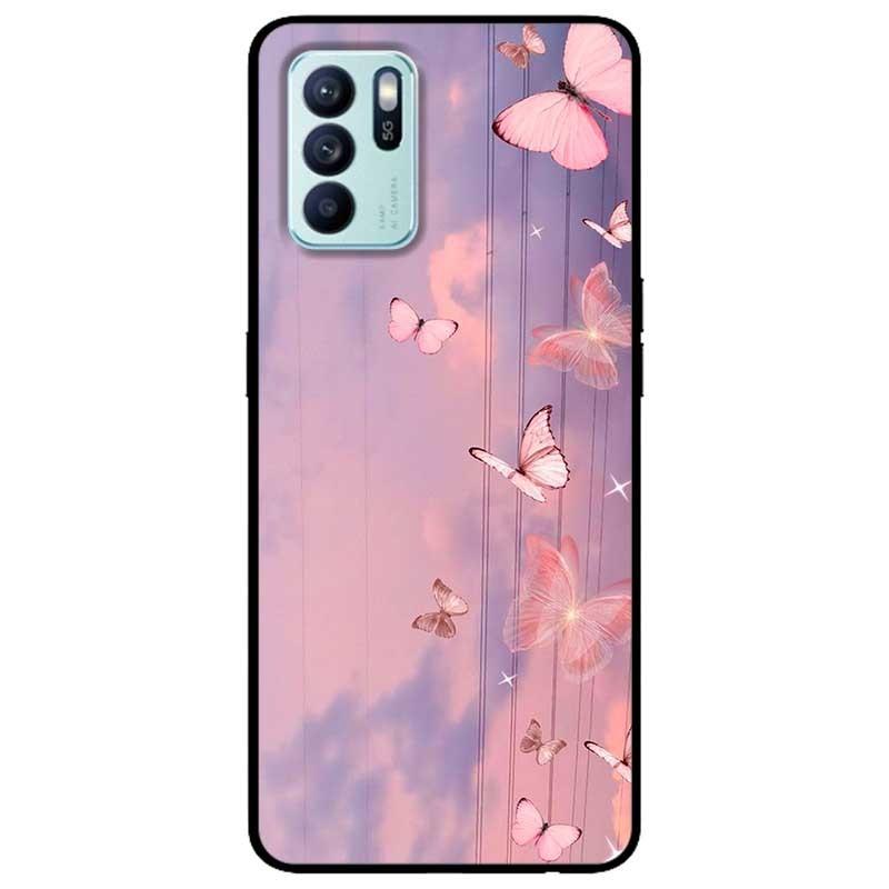 Ốp lưng dành cho Oppo Reno 6 - Oppo Reno 6Z - Đầu Lâu Xanh Hoa