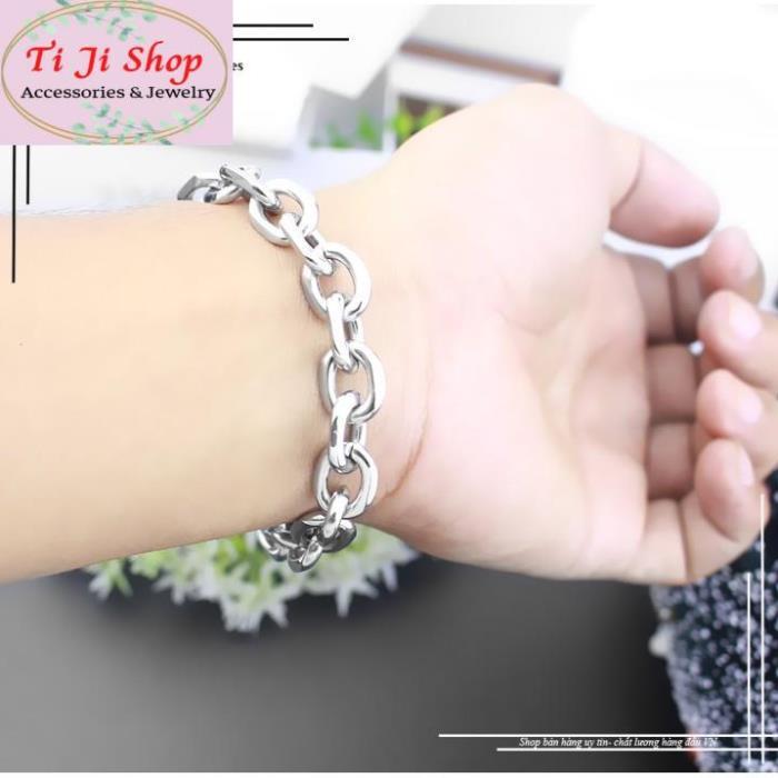 LẮC TAY NAM INOX NAM CHỮ CONG TO ĐẠI 10LY siêu đẹp, siêu ngầu