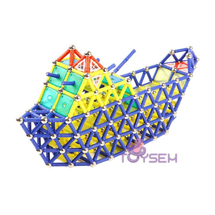 Đồ chơi trẻ em xếp hình lắp ghép nam châm sáng tạo dành cho bé từ 5 tuổi - Quà tặng sinh nhật cho bé
