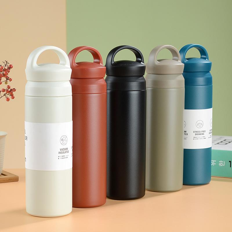 Phong cách mới nhất 304 thép không gỉ cốc cà phê sinh viên có giá trị cao cốc cách nhiệt kinh doanh sự kiện quà tặng cốc di động nguyên tố cốc