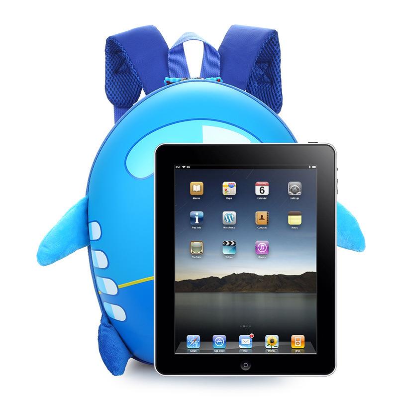 Hot 2019 Sáng Tạo máy bay Nhỏ trẻ em của cặp học sinh phim hoạt hình dễ thương vỏ trứng gói mẫu giáo ba lô schoolbag unisex