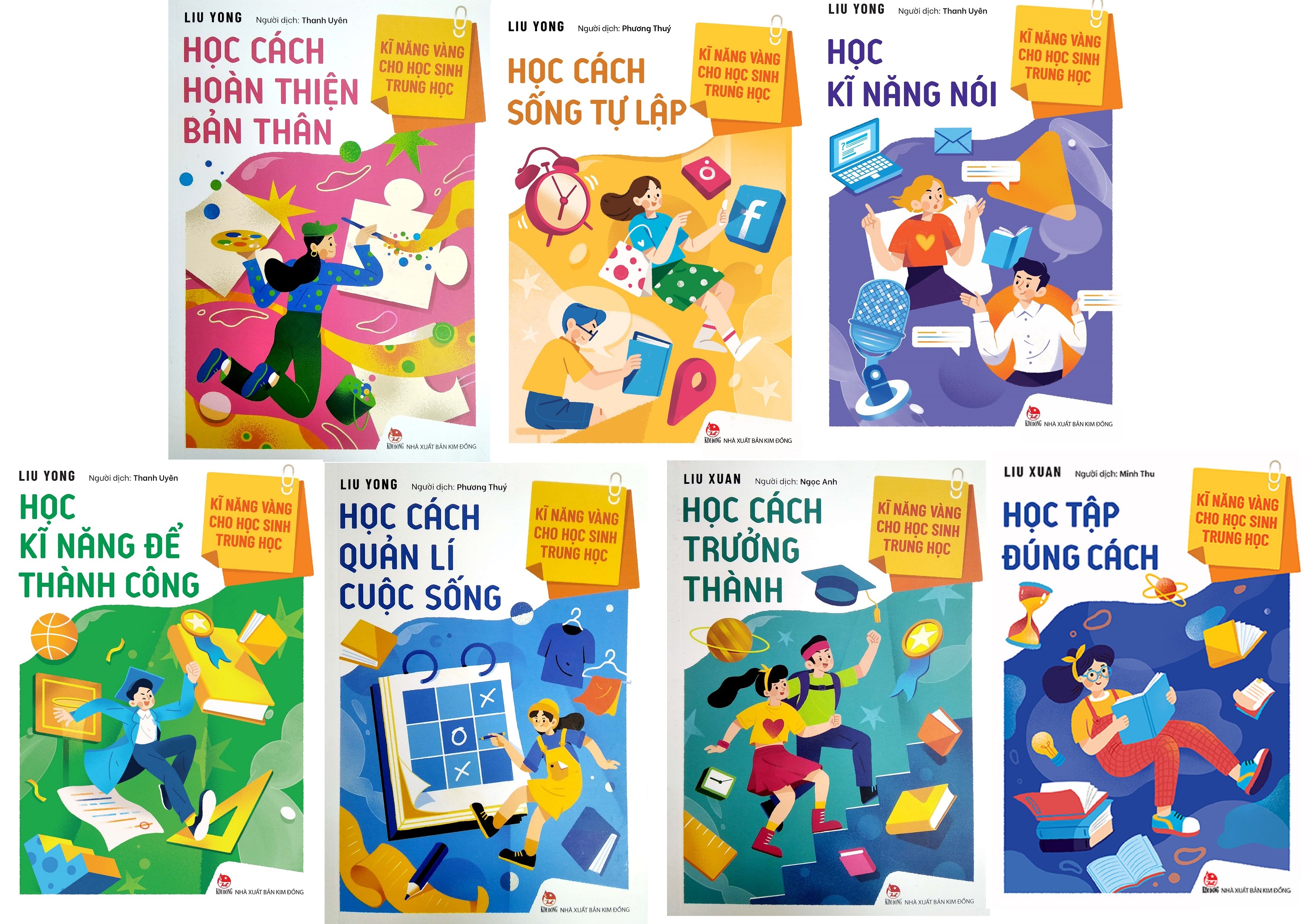 Trọn bộ 7 cuốn - Kĩ Năng Vàng Cho Học Sinh Trung Học