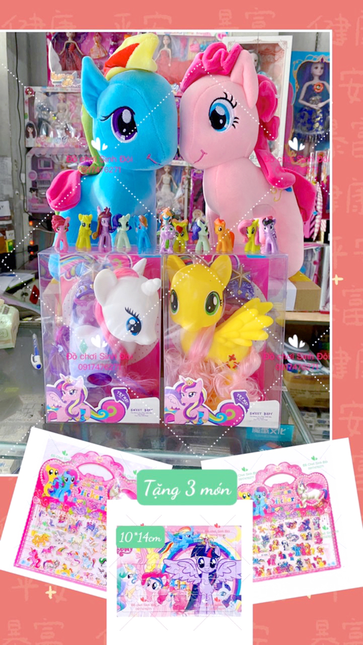 Combo 16 con ngựa pony - có 3 món quà tặng