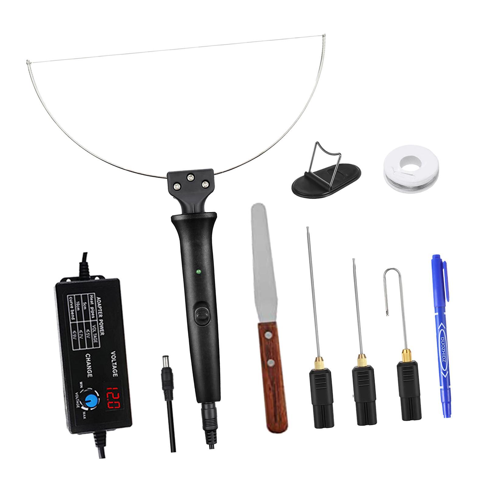 Electric Hot Wire Cutter Pen Foam Cutting Tool Portable Hot Pen DIY Electric Foam Cutting Machine Pen Foam Cutter Set for Crafts Art Project