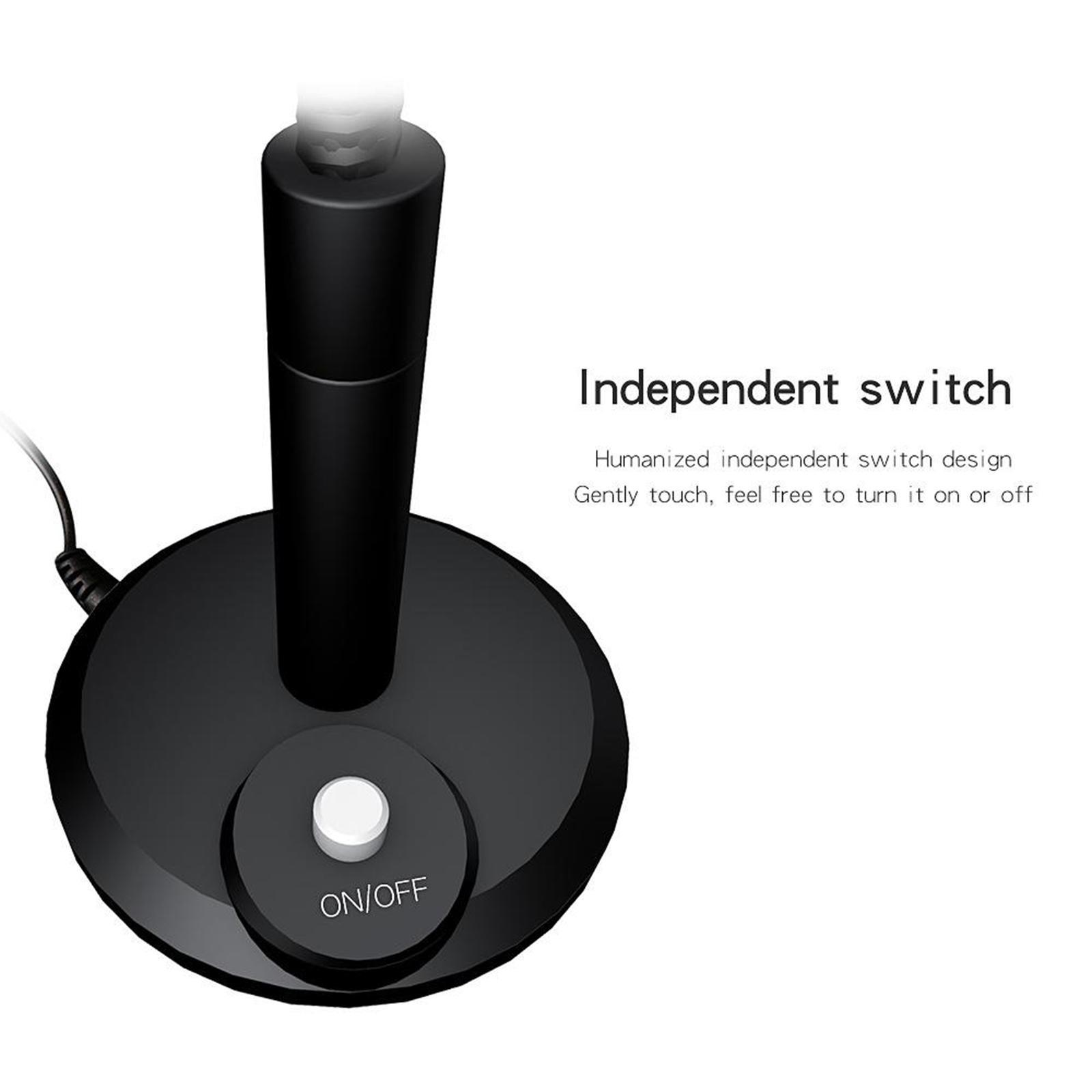 USB/3.5mm Mini Condenser Microphone Mic for PC Computer F11 Black 3.5mm
