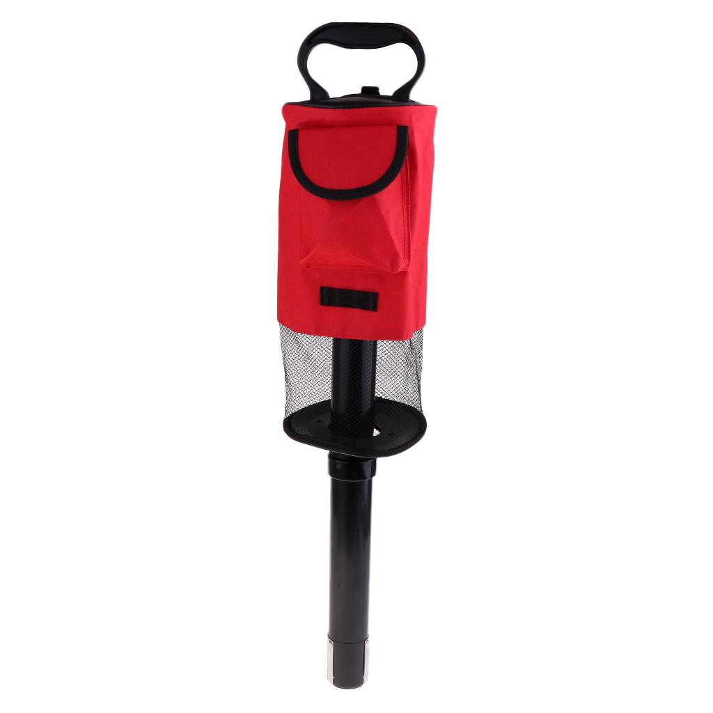 Golf Ball Picker Pick-Up Bag, Portable Practice and Range Golf Ball Retriever Storage
