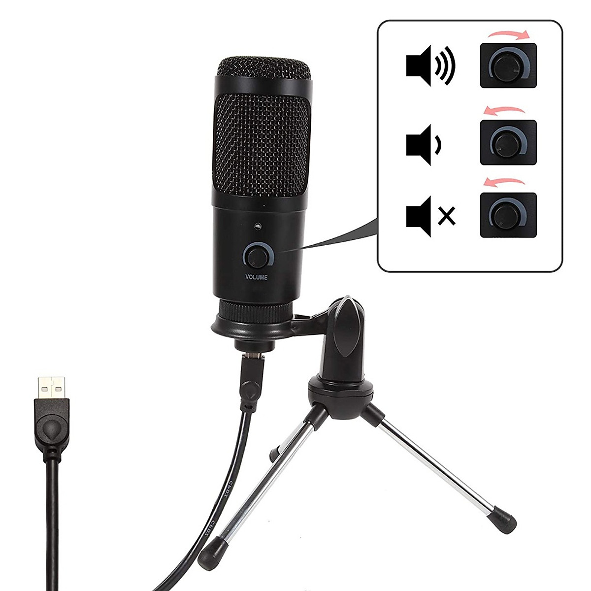 Micro thu âm cắm cổng USB MTK Max-02 - Hỗ trợ dạy học online trên Zoom, livestream, trò chuyện, pk, gaming, hội họp ... - Sử dụng cho laptop, PC không cần driver hay sound card - Chống ồn chống nhiễu tốt cho âm thanh chân thực, rõ ràng - Hàng nhập khẩu