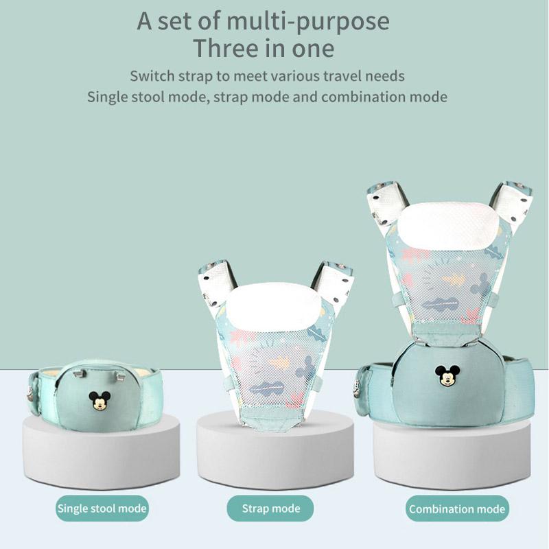 Disney Mới 0-48 Tháng Công Thái Học Cho Bé Trẻ Sơ Sinh Hipseat Carrier 3 Trong 1 Mặt Trước Công Thái Kangaroo quấn Bé Sling