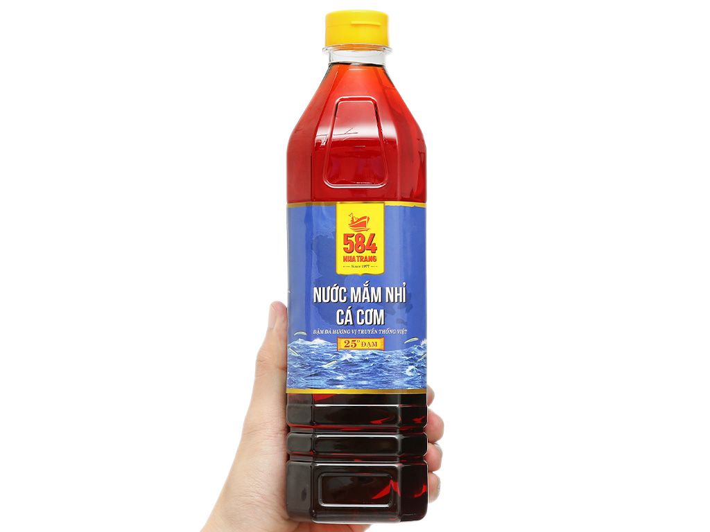 Chai 1 Lít Nước mắm Nhỉ 584 Nha Trang 25 độ đạm, Nước mắm Truyền Thống, Date luôn mới