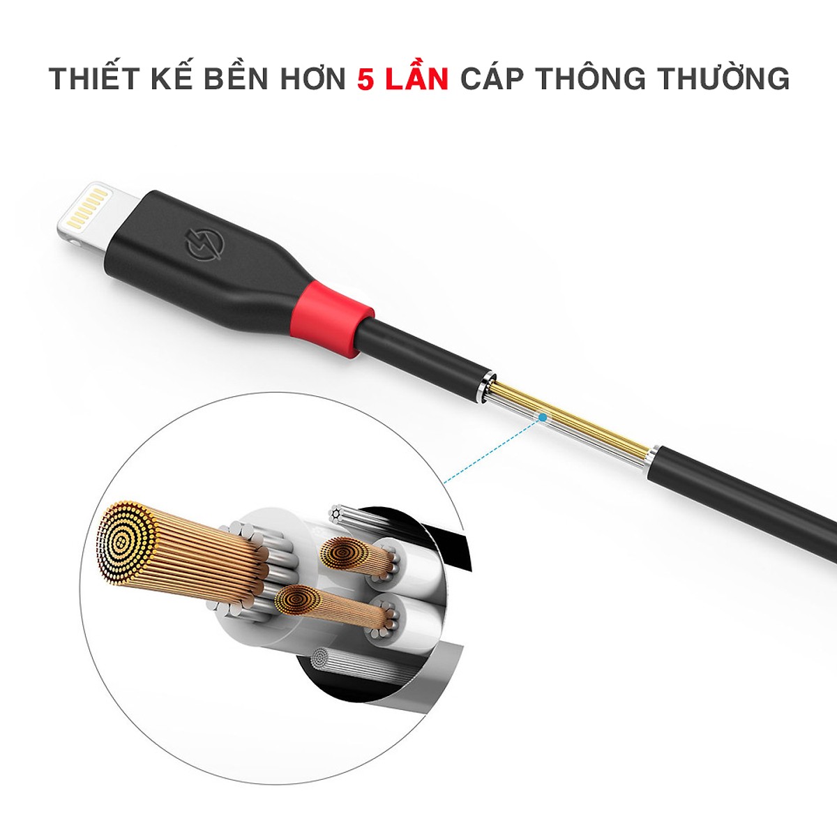 Dây Cáp Sạc iPhone dài 2m  BAGI CB-IA200 -  Hàng Chính Hãng