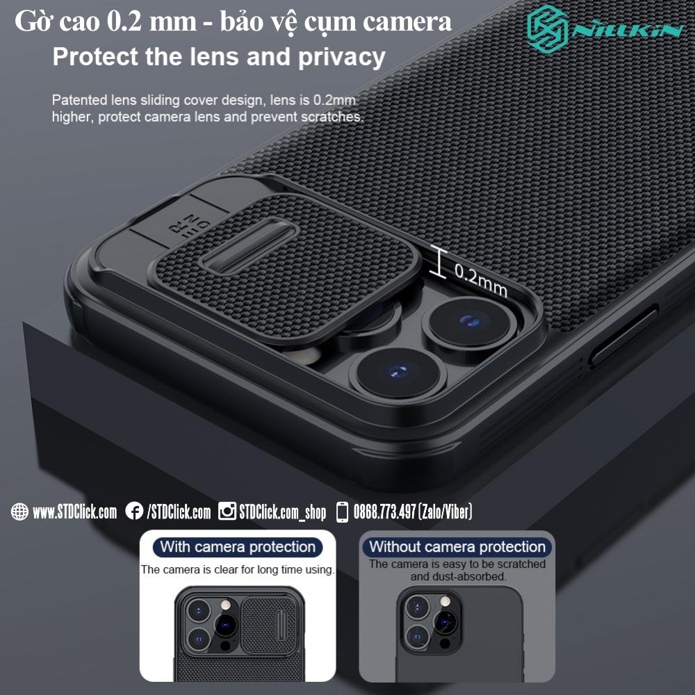 ỐP LƯNG DÀNH CHO ĐIỆN THOẠI IPHONE 13 PRO MAX NILLKIN TEXTURED PRO NYLON FIBER BẢO VỆ CAMERA