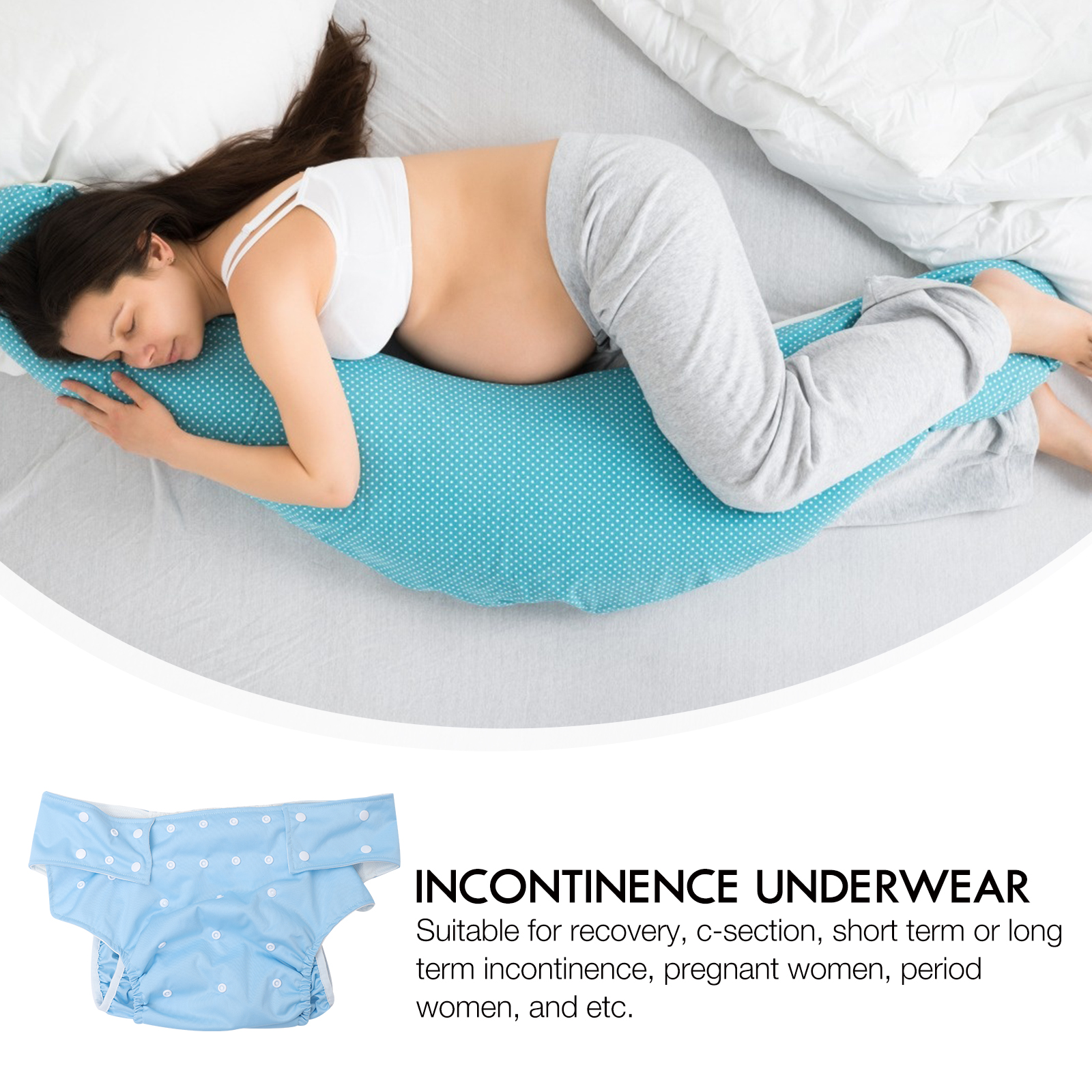 1 Máy Tính Có Thể Tái Sử Dụng Tã Người Lớn Có Thể Rửa Được Người Lớn Tã Chống Rò Rỉ Thời Kỳ Quần Đùi