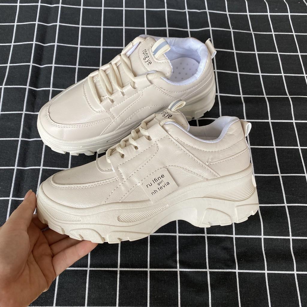 Giày sneakers nữ Rong Ye kiểu hàn quốc siêu Hot , mới nhất 2020 HAPU ( 2 màu )