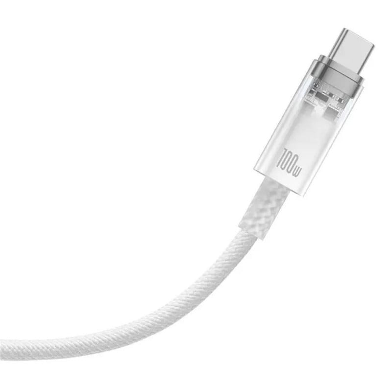 Cáp Sạc Nhanh Baseus Explorer Series 2 Fast Charging Cable Type-C to Type-C 100W Cho Macbook Laptop Điện Thoại (Smart Power-Off Fast Charging Cable with Smart Temperature Control) - Hàng chính hãng