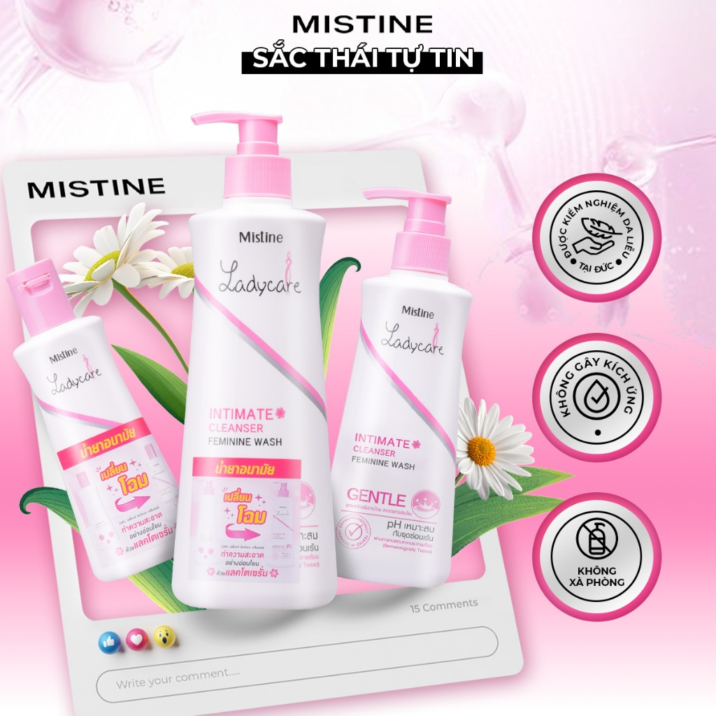 Dung dịch vệ sinh Mistine Ladycare Intimate Cleanser Cool