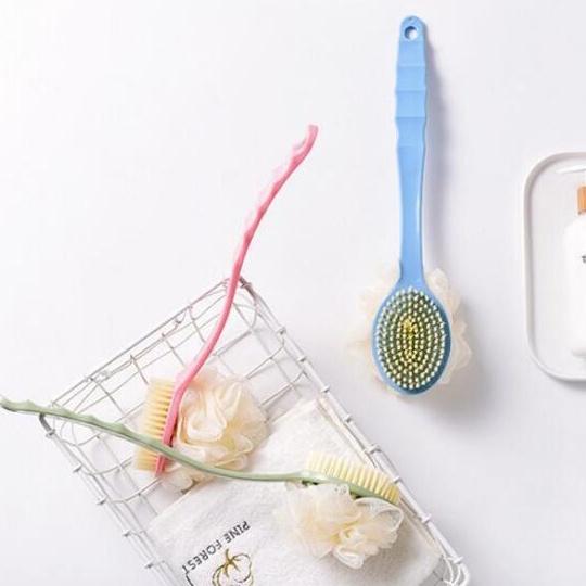 Bàn Chải Chà Lưng Kèm Bông Tắm Mềm Mại H108