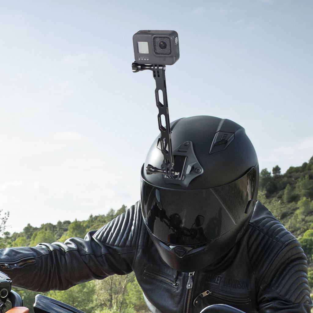 Nhôm mở rộng thanh cánh tay kéo dài Selfie Materme Stick Chân máy Bộ điều hợp ba chân cho GoPro Insta360 One R X Yi DJI Action Camera