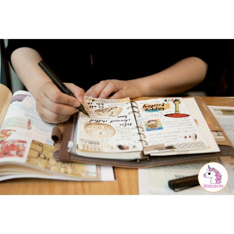Sổ còng bìa Da kiểu dáng cổ điển