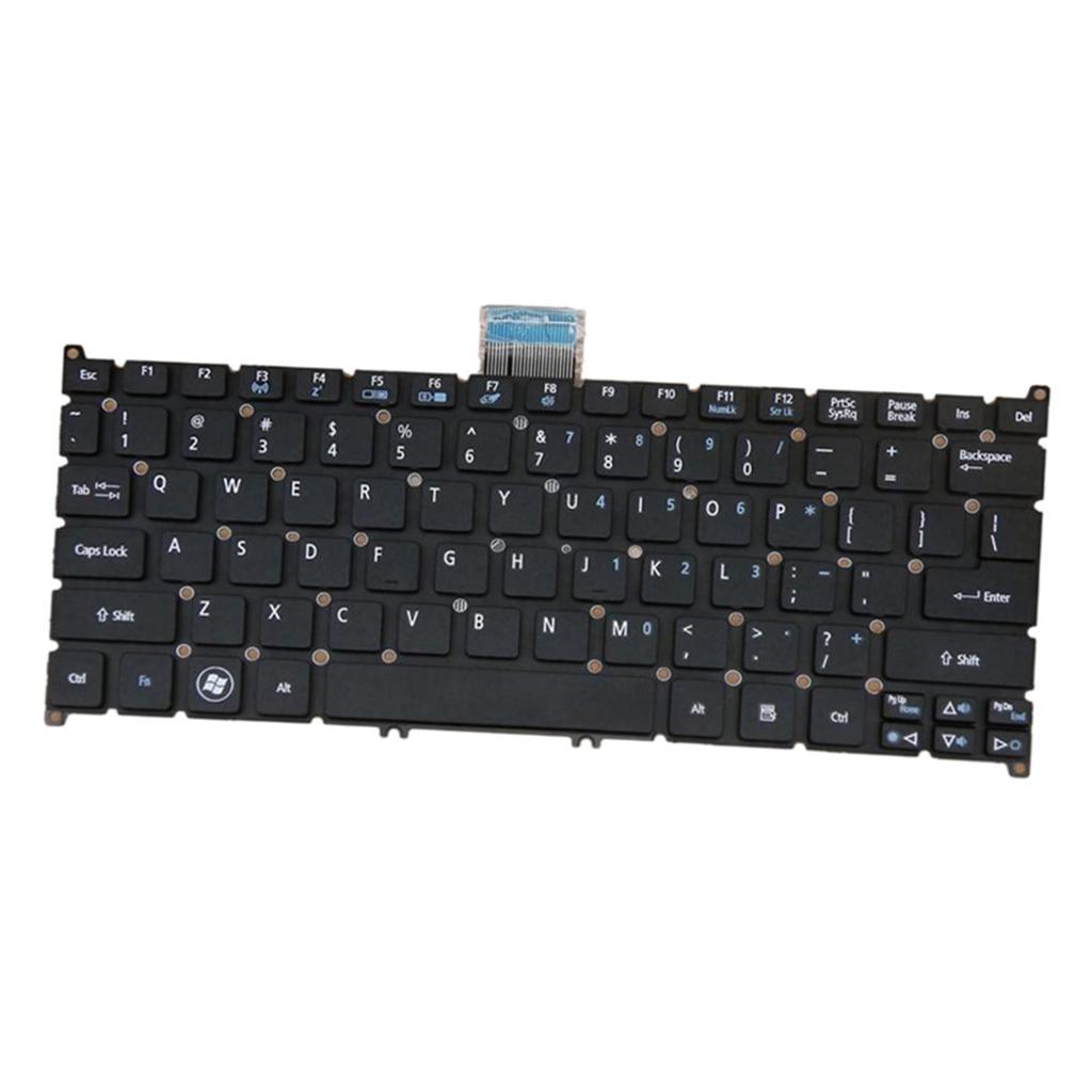 Laptop Keyboard US for  S3-951 S5-391 V5-171 with Frosted keycap Black