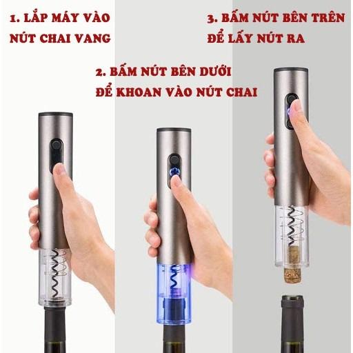 Dụng cụ khui rượu vang sử dụng pin tự động cao cấp