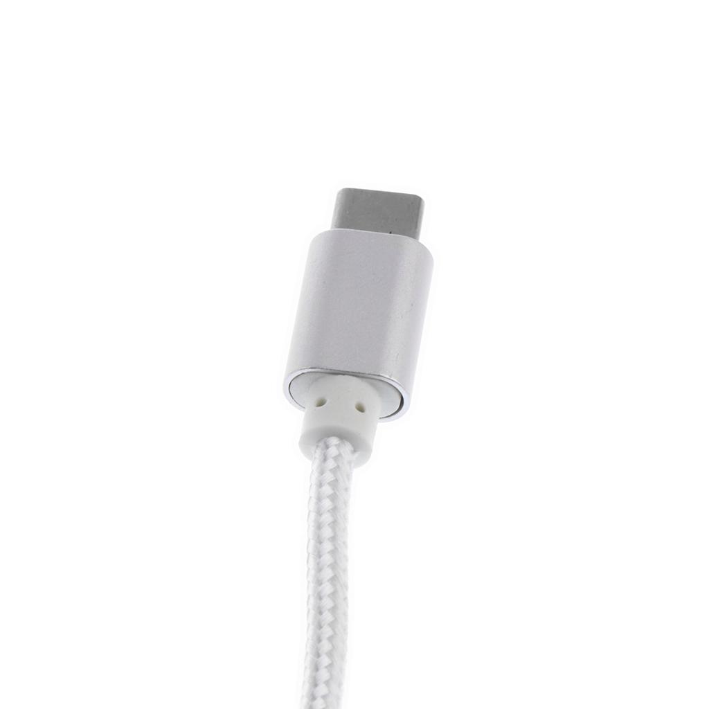 2 Pieces 2 in 1 Type C 3.1 Male to 3.5mm Female Stereo Audio Headphone Adapter