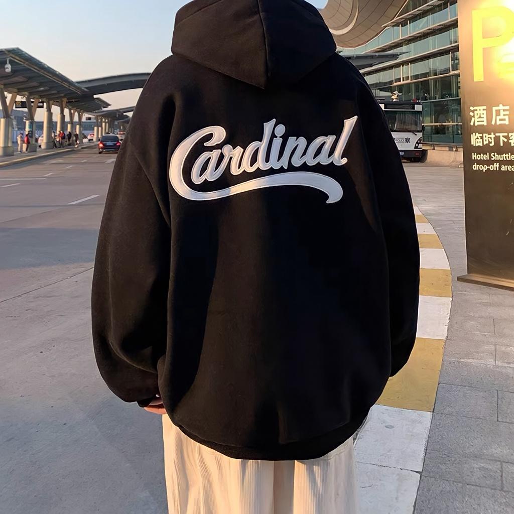 Áo Hoodie Nỉ Nam Nữ Unisex CARDINAL Dáng Rộng Mũ Trùm